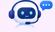 Ilustración de un chatbot de atención